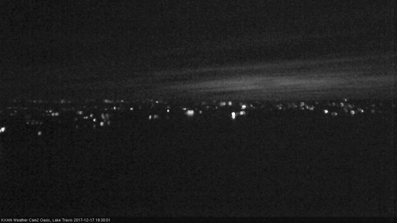 Lake Travis webcam, December 17, 2017 6:00 PM CT