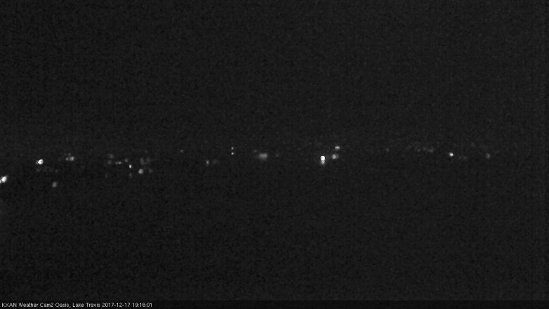 Lake Travis webcam, December 17, 2017 6:30 PM CT