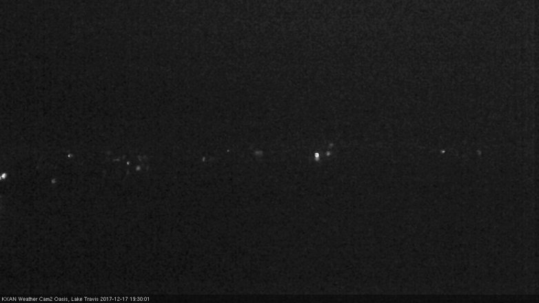 Lake Travis webcam, December 17, 2017 6:55 PM CT