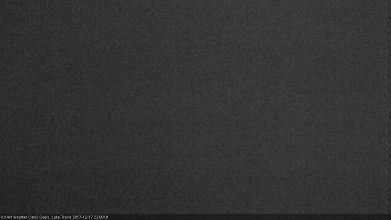 Lake Travis webcam, December 17, 2017 9:30 PM CT