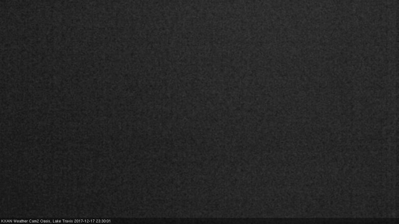 Lake Travis webcam, December 17, 2017 10:50 PM CT