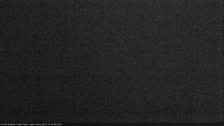 Lake Travis webcam, December 17, 2017 11:25 PM CT