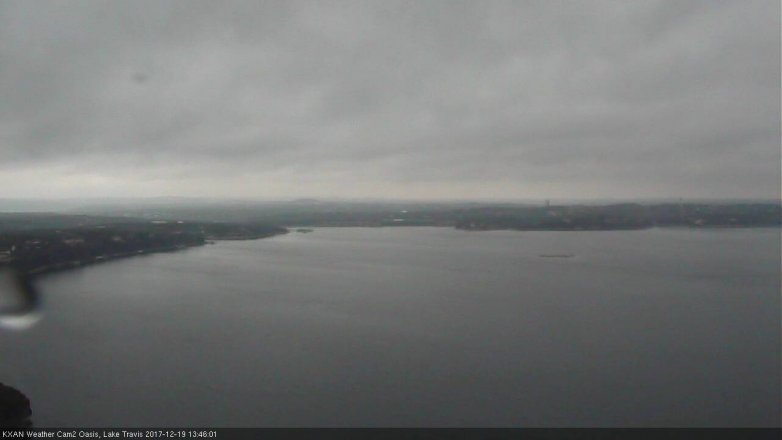 Lake Travis webcam, December 19, 2017 1:05 PM CT