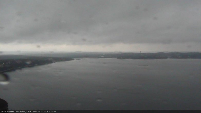 Lake Travis webcam, December 19, 2017 1:30 PM CT
