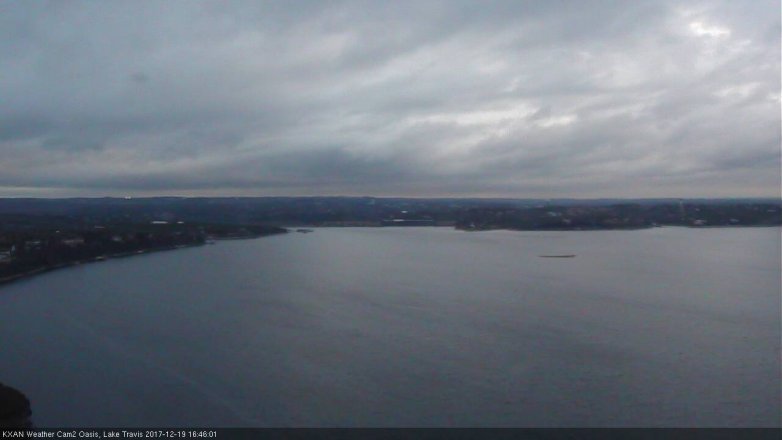 Lake Travis webcam, December 19, 2017 4:05 PM CT