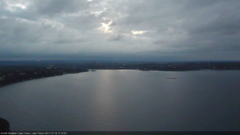 Lake Travis webcam, December 19, 2017 4:30 PM CT