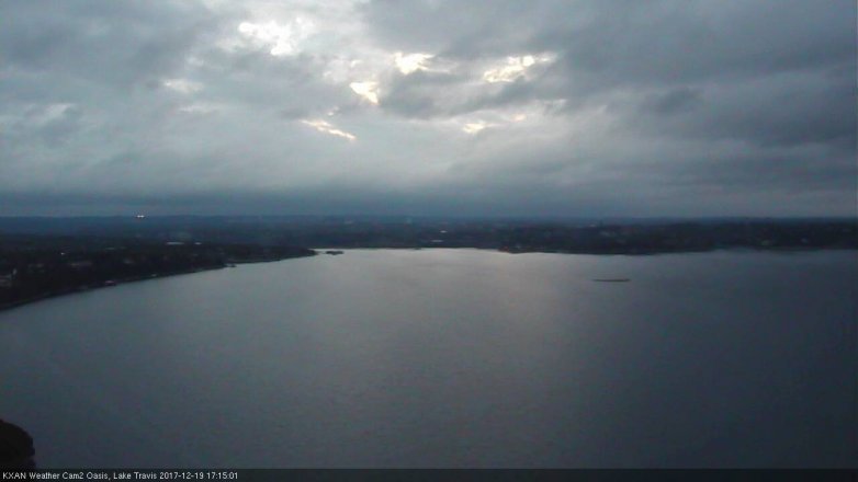 Lake Travis webcam, December 19, 2017 4:45 PM CT