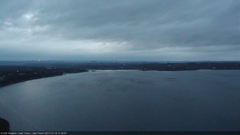 Lake Travis webcam, December 19, 2017 5:00 PM CT