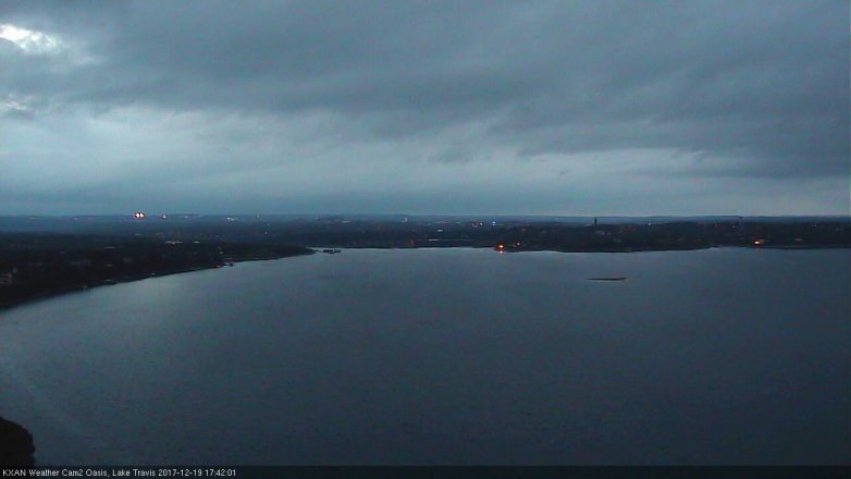Lake Travis webcam, December 19, 2017 5:10 PM CT