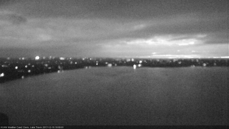 Lake Travis webcam, December 19, 2017 5:20 PM CT