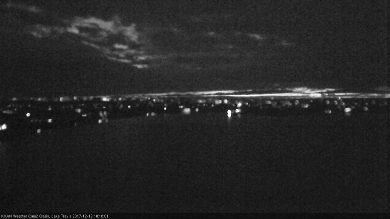 Lake Travis webcam, December 19, 2017 5:45 PM CT