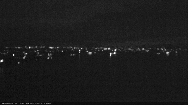 Lake Travis webcam, December 19, 2017 5:55 PM CT