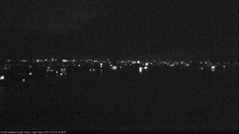 Lake Travis webcam, December 19, 2017 6:05 PM CT