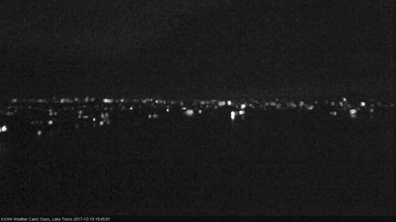 Lake Travis webcam, December 19, 2017 6:15 PM CT