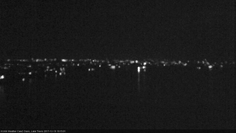 Lake Travis webcam, December 19, 2017 6:20 PM CT
