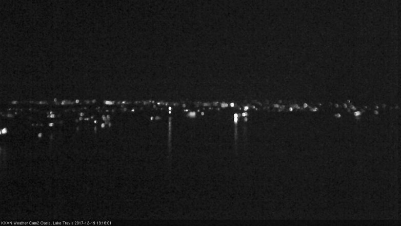 Lake Travis webcam, December 19, 2017 6:25 PM CT