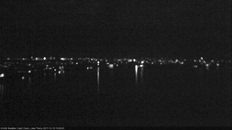 Lake Travis webcam, December 19, 2017 6:45 PM CT