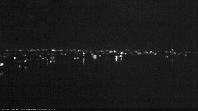 Lake Travis webcam, December 19, 2017 7:40 PM CT