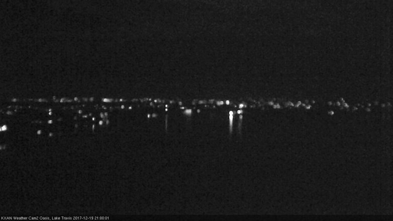 Lake Travis webcam, December 19, 2017 8:15 PM CT