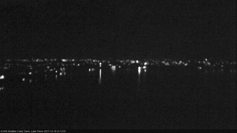 Lake Travis webcam, December 19, 2017 8:35 PM CT