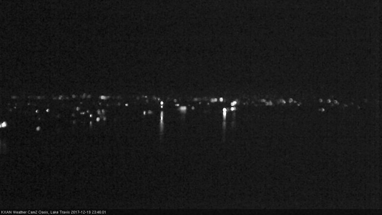 Lake Travis webcam, December 19, 2017 11:10 PM CT