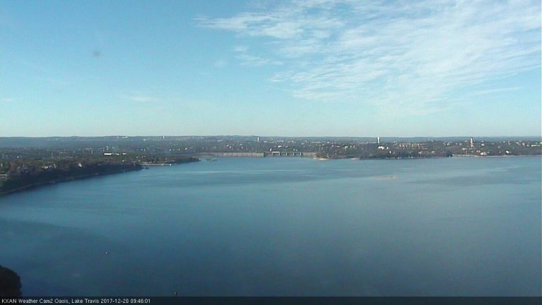 Lake Travis webcam, December 20, 2017 9:05 AM CT