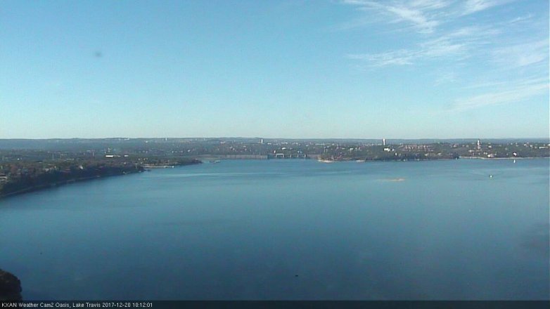 Lake Travis webcam, December 20, 2017 9:25 AM CT