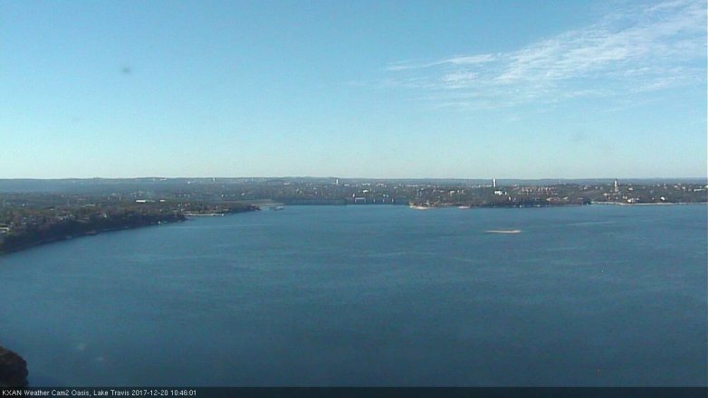 Lake Travis webcam, December 20, 2017 10:15 AM CT
