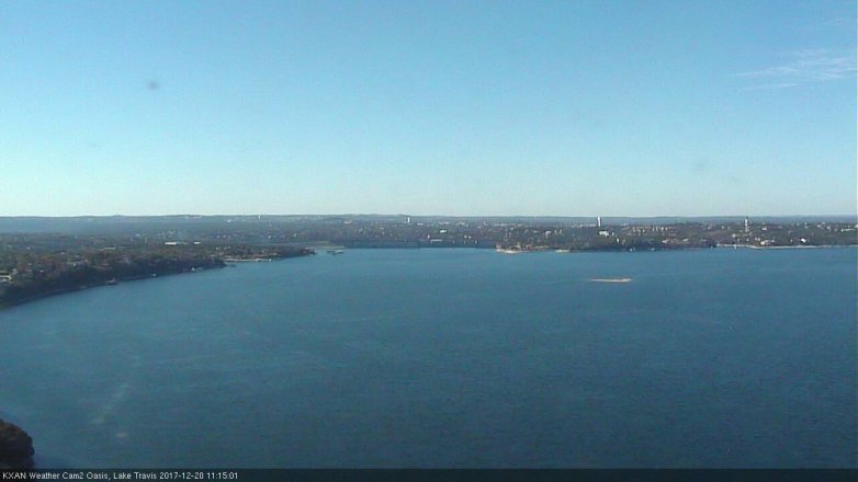 Lake Travis webcam, December 20, 2017 10:35 AM CT