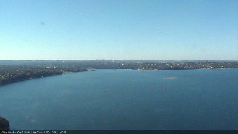 Lake Travis webcam, December 20, 2017 10:55 AM CT
