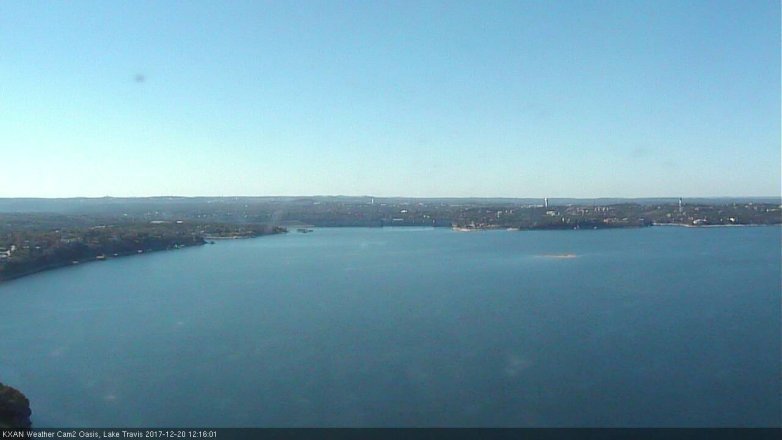 Lake Travis webcam, December 20, 2017 11:40 AM CT