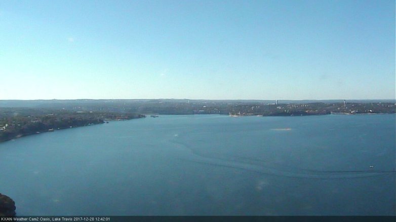 Lake Travis webcam, December 20, 2017 11:45 AM CT
