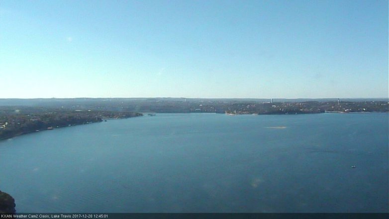 Lake Travis webcam, December 20, 2017 12:10 PM CT