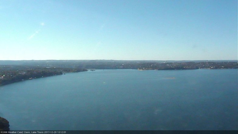 Lake Travis webcam, December 20, 2017 12:40 PM CT