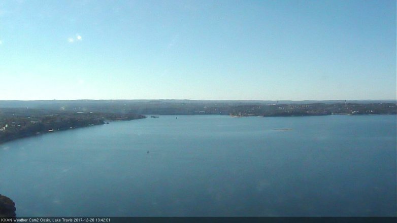 Lake Travis webcam, December 20, 2017 1:05 PM CT