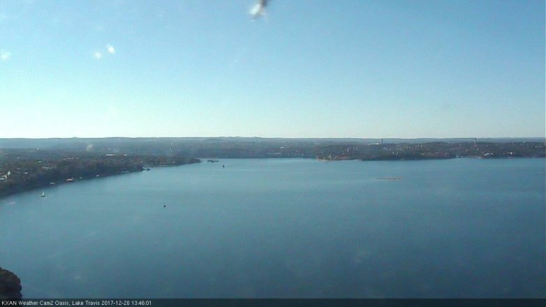 Lake Travis webcam, December 20, 2017 1:10 PM CT