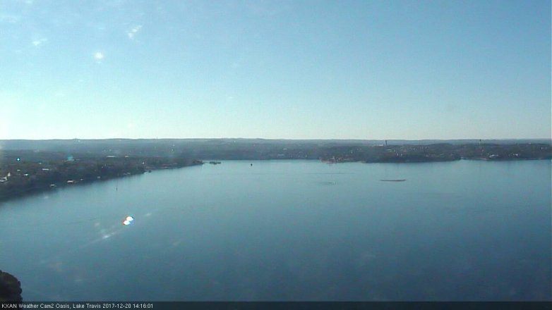Lake Travis webcam, December 20, 2017 1:30 PM CT