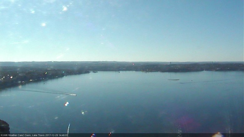Lake Travis webcam, December 20, 2017 1:50 PM CT