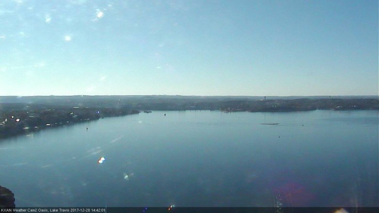 Lake Travis webcam, December 20, 2017 1:55 PM CT