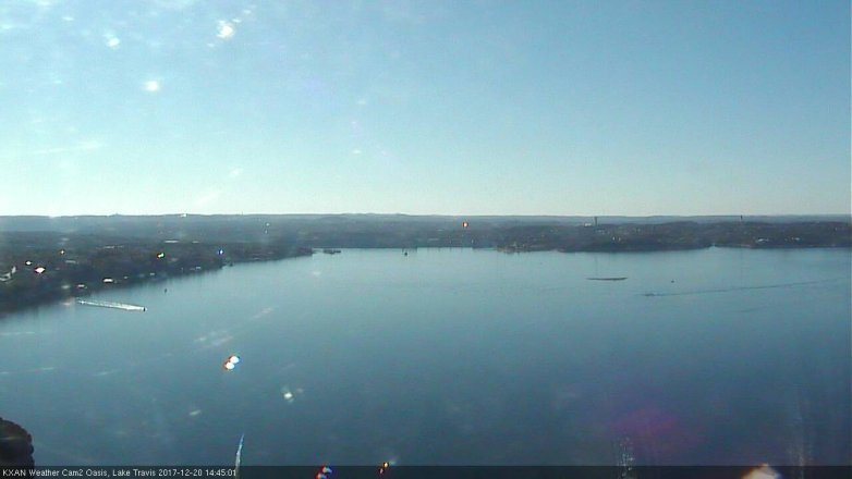 Lake Travis webcam, December 20, 2017 2:10 PM CT