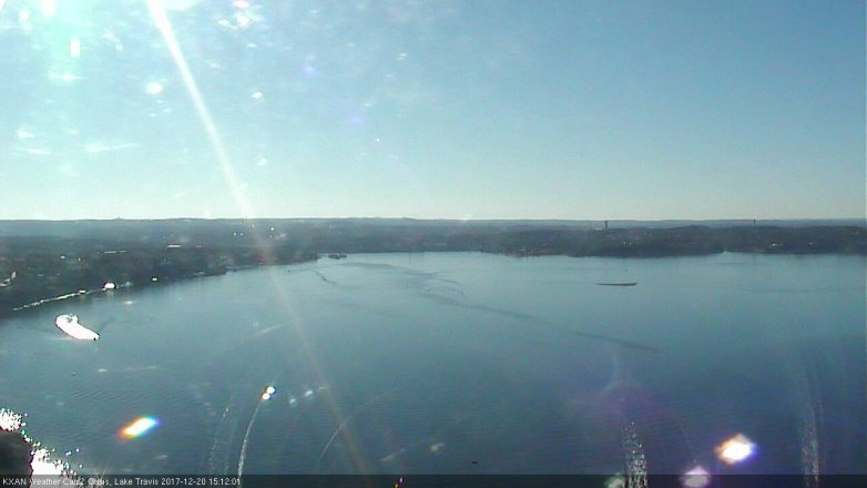 Lake Travis webcam, December 20, 2017 2:20 PM CT
