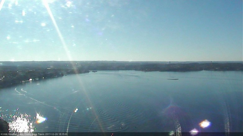Lake Travis webcam, December 20, 2017 2:30 PM CT