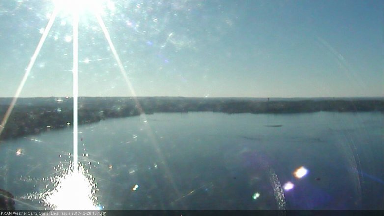 Lake Travis webcam, December 20, 2017 3:05 PM CT