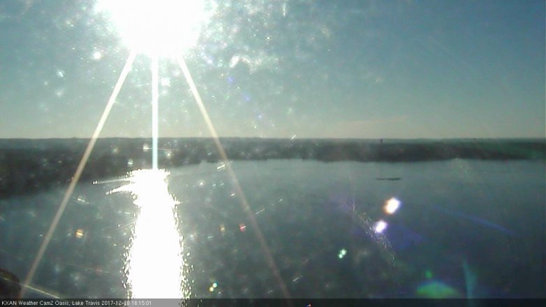 Lake Travis webcam, December 20, 2017 3:25 PM CT
