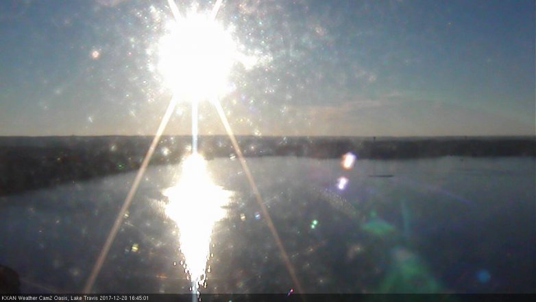 Lake Travis webcam, December 20, 2017 3:50 PM CT