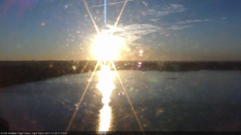 Lake Travis webcam, December 20, 2017 4:45 PM CT
