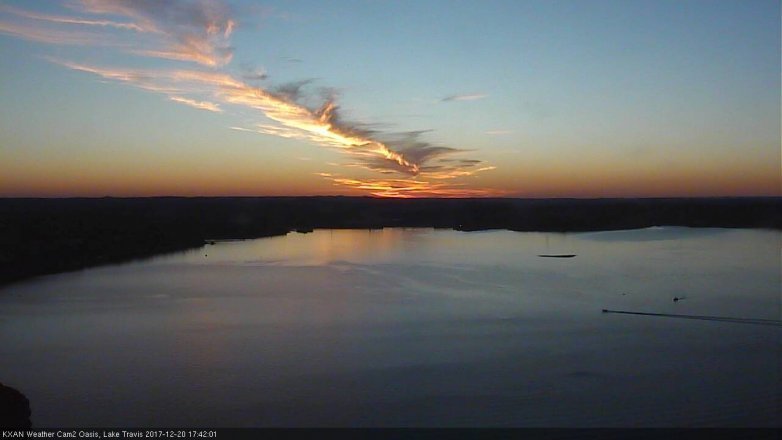 Lake Travis webcam, December 20, 2017 4:50 PM CT