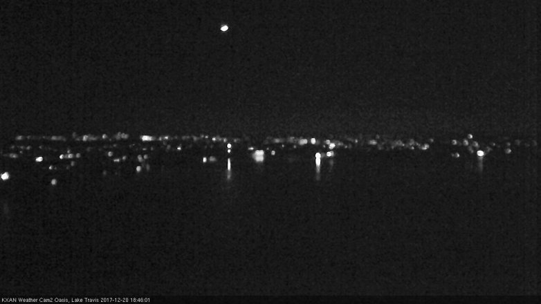 Lake Travis webcam, December 20, 2017 5:50 PM CT