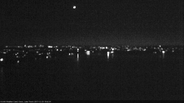 Lake Travis webcam, December 20, 2017 6:05 PM CT