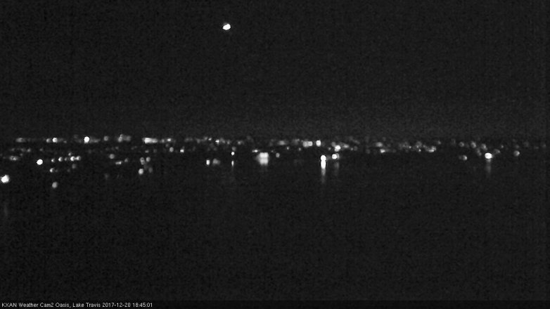 Lake Travis webcam, December 20, 2017 6:15 PM CT
